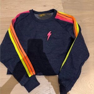 Aviator Nation Cropped Crewneck